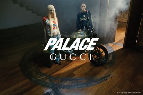 the palace gucci logo.